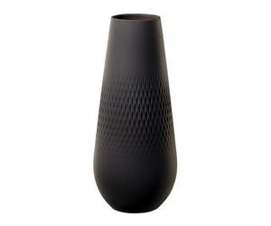 Vaso Cuadrado Collier Noir De Villeroy & Boch Alto 26 Cm