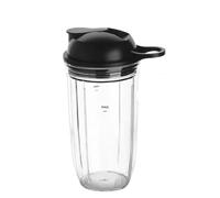 Vaso de 24 oz for licuadora, compatible con NutriBullet Blender Combo de 1000 W y 1200 W, repuesto con tapa for llevar.