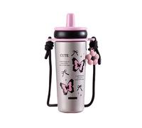 Vaso de 25 onzas con popote e infusor, botella de agua de acero inoxidable aislada al vacío, taza de viaje, taza de café para casa, oficina, viajes en coche, mantiene el frío durante 12 horas, a