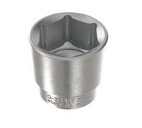 Vaso de 36 mm para llave de carraca de 1/2" de Acero al cromo vanadio | Vaso hexagonal con adaptador de 12,5 mm (1/2") de WIESEMANN 1893 | 80805