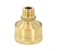 Vaso de aceite lubricante de latón con tapa roscada para motores de éxito y maldición, para tractores y tornos, varios tamaños (M10/M14/M16) (M14 x 1,5 mm, 12 ml)