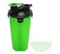 Vaso de Agua portátil Mavaol para Mascotas, Ideal para Viajes, para Perros y Gatos. Ligero, para Exteriores. (Green Water Grain Single Cup)