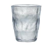 Vaso de agua reutilizable de 220 ml Vaso de acrílico frágil, taza de cerveza esmerilada triturada para lavavajillas, vaso para beber