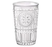 Vaso de agua rom ntico Bormioli Rocco [Juego de 4] Juego de vasos premium de 10.25 oz para refrescos, gaseosas y bebidas. Cristaler a italiana de