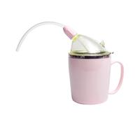 Vaso de alimentación de convalecencia, 350ml vaso de con paja para pacientes con discapacidad, bebida de maternidad, agua, gachas, sopa, ayudas para beber