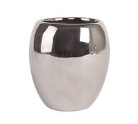 Vaso de Baño Dakhla MSV - Bonito Diseño - Cerámica Plata - Ø9 X 9 5 Cm - Gris