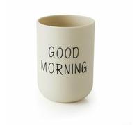 Vaso de baño PP 400ml Taza de lavado de viaje con función de soporte de cepillo de dientes Diseño antideslizante para el hogar o uso (caqui)