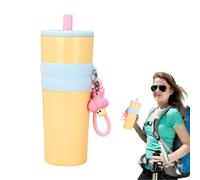 Vaso de café, 800 ml, taza de viaje de acero inoxidable 316, taza de aislamiento portátil a prueba de fugas con tapa y paja, perfecta para bodas de 3,35 x 3,35 x 9,06 pulgadas, gimnasio, y