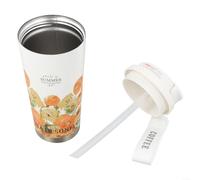 Vaso de café aislado de doble pared de 500 ml, compañero perfecto para uso al aire libre y necesidades diarias de desplazamiento (E)