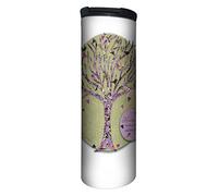 Vaso de café aislado, taza de café de acero inoxidable de doble pared con tapa cerrable, taza de viaje de 17 onzas se adapta perfectamente a portavasos - Never Be Afraid