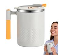 Vaso de café de viaje - Taza con aislamiento de metal, taza de viaje con agarre | Recipiente de aislamiento al vacío de doble pared, concepto de serie de vasos de acero inoxidable con retención de tem