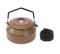 Vaso de Camping de Acero Inoxidable de 1L con Bolsa de Transporte, Ligero y Portátil para Té, Ideal para Excursiones, Fuegos al Aire Libre y Viajes de Pesca