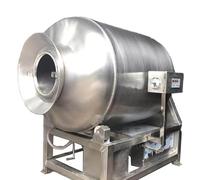 Vaso de carne al vacío comercial con tambor de acero inoxidable y temporizador digital. Equipo de marinado de carne de grado industrial adecuado para preparación de carne de restaurante y producción