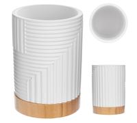 Vaso de cepillo de dientes KADAX, blanco, ovalado
