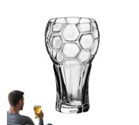 Vaso de cerveza de fútbol de 473 ml, regalo único para aficionados al fútbol, hombres, padres y maridos, para fiestas de partido, decoración de bares deportivos y regalo de cumpleaños (1 unidad)