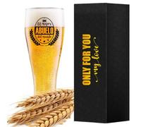 Vaso de Cerveza de Trigo para Abuelo con la Frase "el mejor ABUELO del mundo", Regalos de Cerveza para Hombre para el Día del Padre Cumpleaños Navidad Día del Hombre