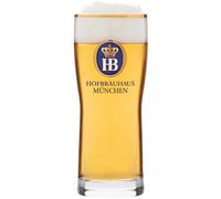 Vaso de cerveza original Hofbräuhaus Münchenbecher 0,5 l con el logotipo HB | Jarra de cerveza 0,5 l como regalo para hombres y grandes ideas de regalo de cerveza