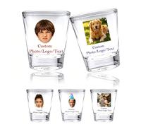 Vaso De Chupito Personalizado Con Foto Nombre Texto Imagen Personalizada, Vaso Tequila Whisky 2 Onzas, Vaso Bourbon For Aniversarios, Bodas, Bares, Restaurantes, Despedidas Soltera, Cumpleaños