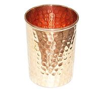 Vaso de cobre - Vaso 100% cobre puro para mulas de Moscú bellamente hecho a mano, capacidad de 355 ml, taza de julep de menta en relieve (julep-cup-01)
