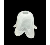 Vaso de cristal repuesto candelabros aplique lumetto lámpara vidrio excavación suave gradiente blanco art. 5 Pétalos blancos Pantalla Lampara