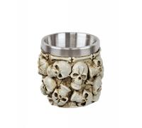 Vaso de decoración con calaveras tole10 imperial, tamaño 6 cm, inter