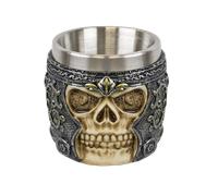 Vaso de decoración tole10 imperial, modelo calavera, fabricada de res