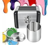 Vaso de densidad de líquido de acero inoxidable, picnómetro de precisión para una medición precisa de la densidad de pintura y revestimiento, esencial para laboratorio e industrial