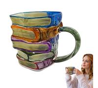 Vaso de , diseño de libros pintados a mano, taza de café de , práctico recipiente para beber para la vida cotidiana y colección, regalo ideal para el hogar, dormitorio universitario