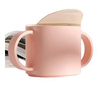 Vaso de entrenamiento a prueba de derrames de 150 ml, con boquilla inclinada y asas, transición de botella para niños y niñas de 6 meses, hogar, viajes, uso en la guardería