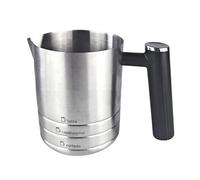 Vaso de espuma de leche de acero inoxidable, accesorio para batidor de leche, apto para latte, capuchino, espuma, desmontable, fácil limpieza, latte capuchino, herramienta de espuma