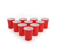 Vaso de fiesta rojo Nadal 10 Oz estilo universitario estadounidense 295 ml reutilizable BeerCup