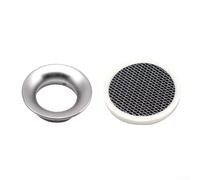 Vaso de filtro de aire de malla resistente para carburador PWK30 de 34 mm para mejorar la limpieza del aire y el rendimiento del motor (50 mm, plateado)