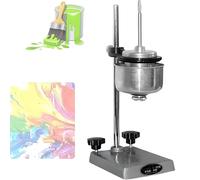 Vaso de flujo de viscosidad de acero inoxidable con soporte ajustable, control de temperatura integrado a 25 ± 1 °C, boquilla calibrada de 5,6 ± 0,02 mm para pruebas de barniz de tinta de pintura