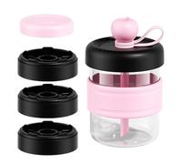 Vaso de Hielo para Congelador - Botella de Agua Portátil - Vaso Viajero con Tapa | para Viajeros, Oficina, Camping, Playa, Pícnic, Viajes por Carretera, Junto a la Piscina, Hogar,