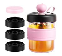 Vaso de Hielo para Congelador | Tumbler Hermético,Vaso Viajero con Tapa,Para Cóctel, Oficina, Camping, Playa, Picnic, Viajes por Carretera, Junto a la Piscina, Hogar, Apartamento,