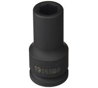 Vaso de impacto 3/4" hexagonal 19mm, serie larga