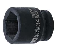 Vaso de impacto seis hojas 20 mm (3/4) - 34 mm L. - Acero Resistente - Uso Profesional, Zonas Difíciles - D-Work