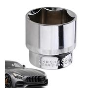 Vaso de impacto - Vaso estriado | Tuerca de eje de acero | Vasô hexagonal de impacto de 36 mm con accionamiento de 1/2", uso intensivo para llave de carraca, reparación automotriz, camiones y maquinar