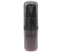 Vaso De Lavado De Viaje Portátil, PC ABS 6 En 1 Estuche De Viaje Para Cepillo De Dientes Transparente Con Peine Dispensador De Empuje Botella Juego De Almacenamiento (Gris)