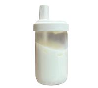 Vaso de leche transparente - Botella de 500 ml a prueba de fugas, vaso de popote reutilizable, soporte transparente para bebidas, vaso de café portátil para la escuela, oficina, camping, picnic