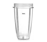 Vaso de licuadora compatible con NutriBullet, repuestos for licuadoras extractoras de 600 W, 900 W y PRO (18 oz, 24 oz y 32 oz)(NB32oz cup)