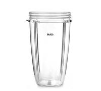 Vaso de licuadora compatible con NutriBullet, repuestos for licuadoras extractoras de 600 W, 900 W y PRO (18 oz, 24 oz y 32 oz)(NB24oz cup)