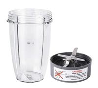 Vaso De Licuadora De 24 Oz Con Cuchilla Extractora De Repuesto, Compatible Con Nutribullet, Piezas De Repuesto For Licuadoras De 600W Y 900W