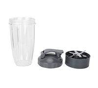 Vaso de licuadora de 32 OZ + soporte de cuchilla cruzada + tapa abatible accesorios para exprimidor piezas de repuesto