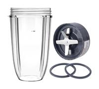 Vaso De Licuadora Y Exprimidor, Compatible Con Nutribullet, Cuchilla Extractora Nb600w/Pro De 900w, Vaso Grande De 32 Oz, Repuestos For Licuadora.