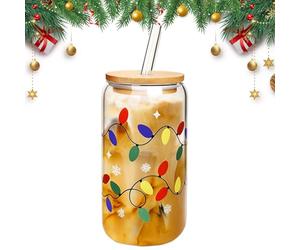 Vaso de Navidad - 17 cm de dulce | Vaso de café - de color cambiante con tapa a prueba de fugas, reutilizable para café, té y bebidas frías, Navidad, viajes y