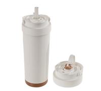 Vaso de paja de 750 ml con revestimiento de cerámica, tapa para la amistad de viaje, taza de hidratación para visitas al hospital, sesiones de entrenamiento, días escolares, aventuras de senderismo