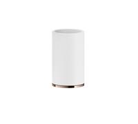 Vaso de pie Gessi Inciso blanco mate, 58531030, Color: PVD de cobre