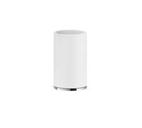 Vaso de pie Gessi Inciso blanco mate, 58531031, Color: cromado