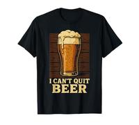 Vaso de Pinta con Texto en inglés I Can't Quit Beer Camiseta